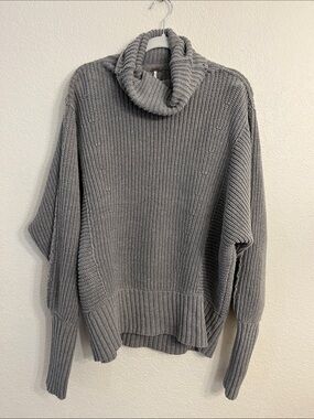 Cozy oversized Free People Ribbed Gray Knit similar to “swim too deep” sold out